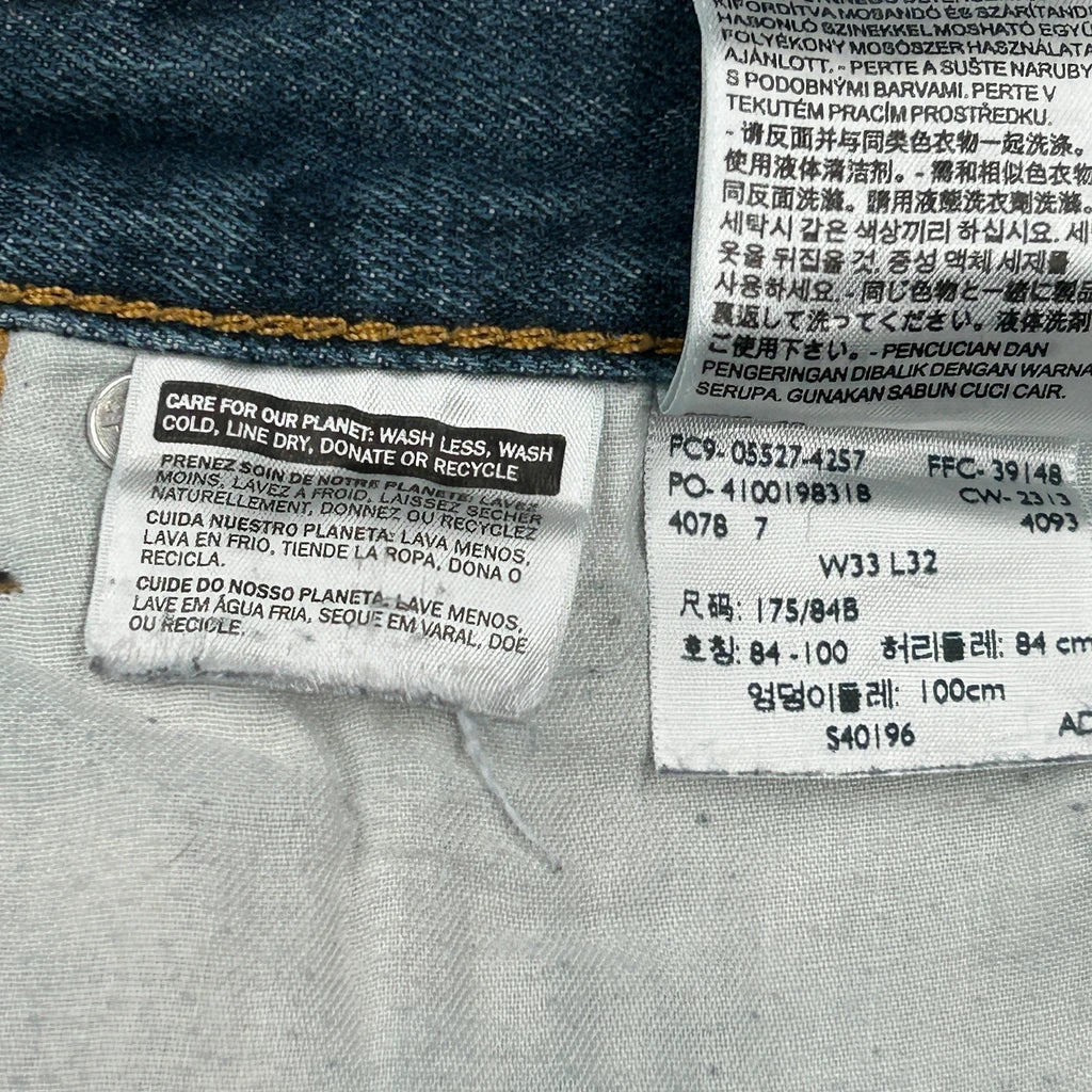 Levis Denim Shorts - 33W 10L Blue Cotton - Image 6