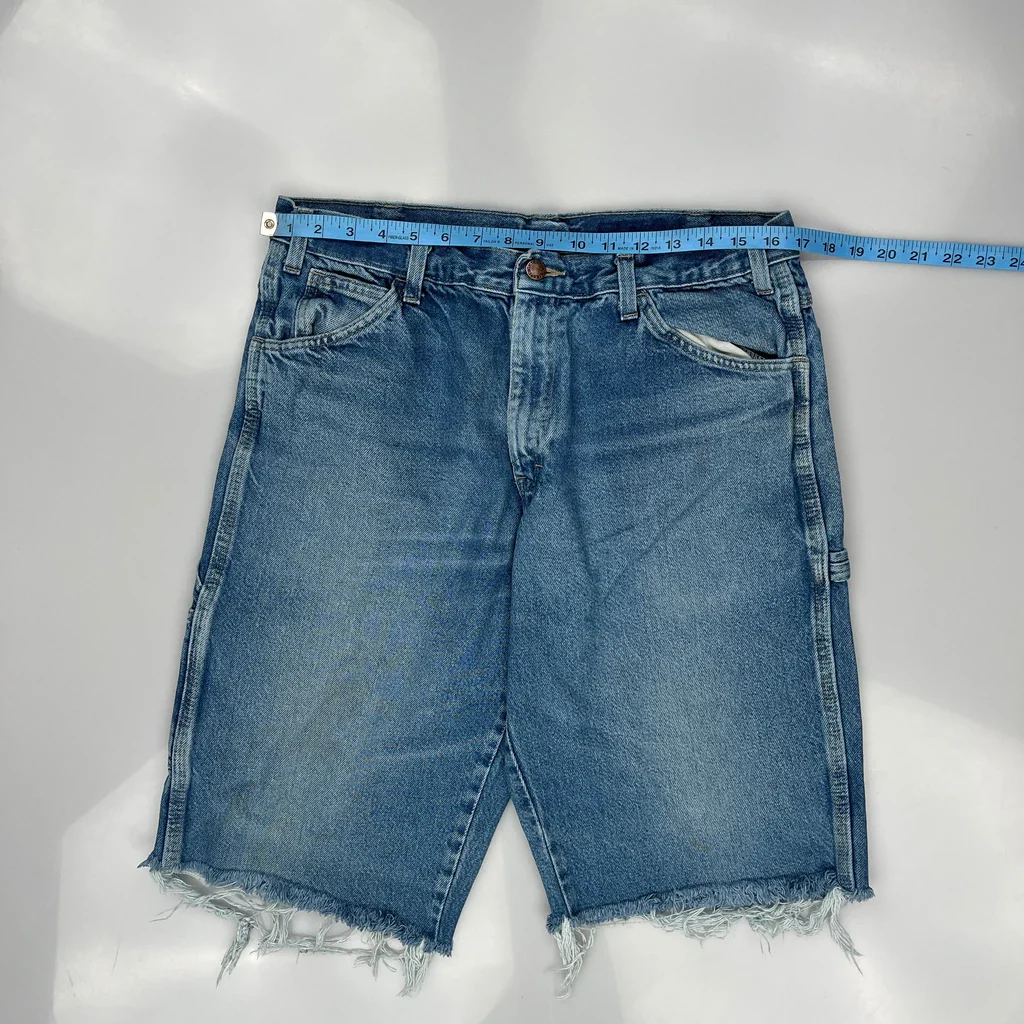 Levis Denim Shorts - 33W 10L Blue Cotton - Image 3