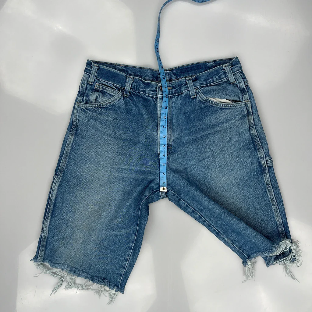 Levis Denim Shorts - 33W 10L Blue Cotton - Image 4