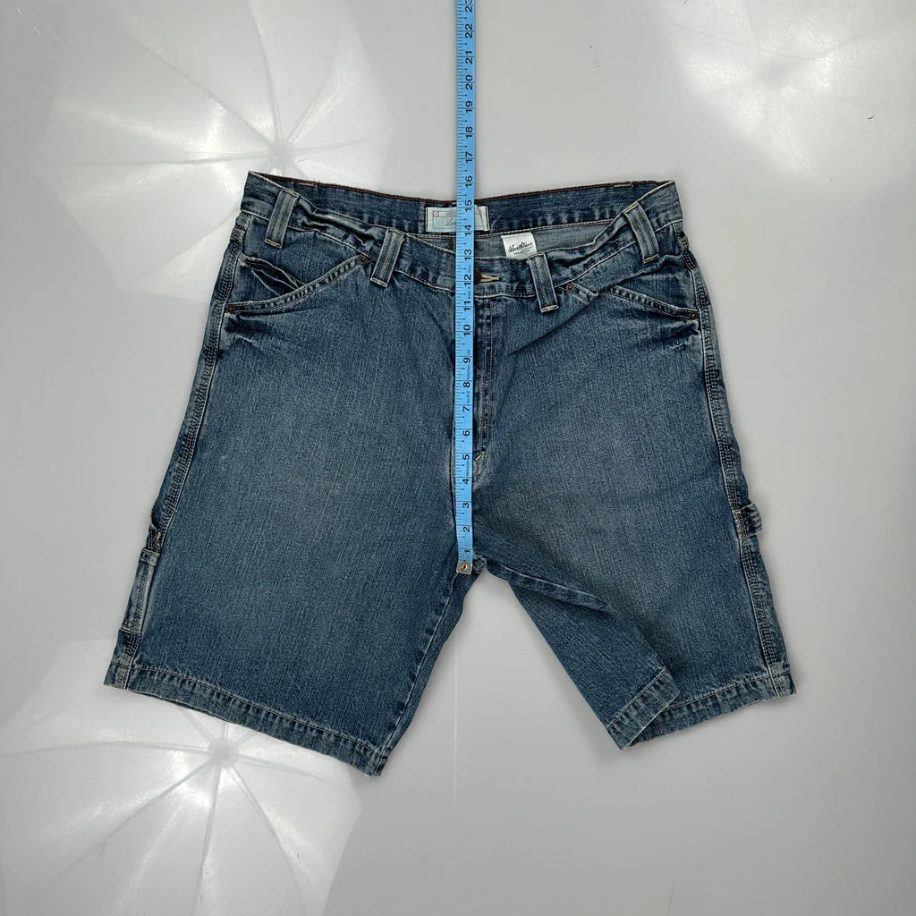 Levis Denim Shorts - 34W 10L Blue Cotton - Image 4