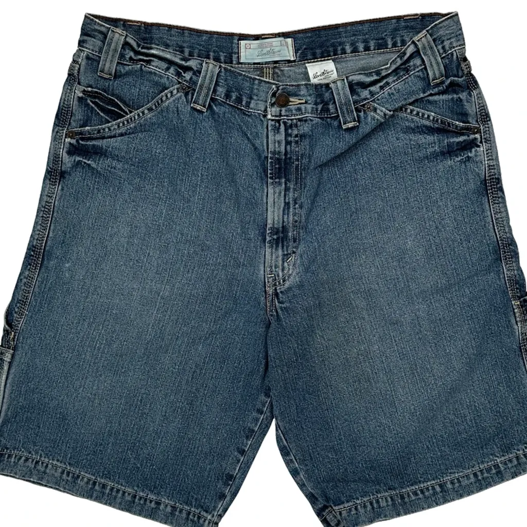 Levis Denim Shorts - 34W 10L Blue Cotton - Image 9