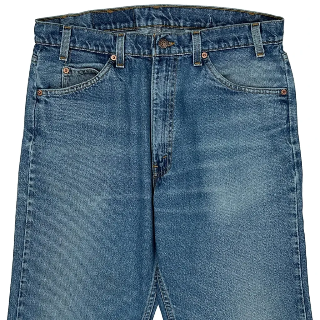 Levis Cut Off Denim Shorts - 34W 12L Blue Denim - Image 8