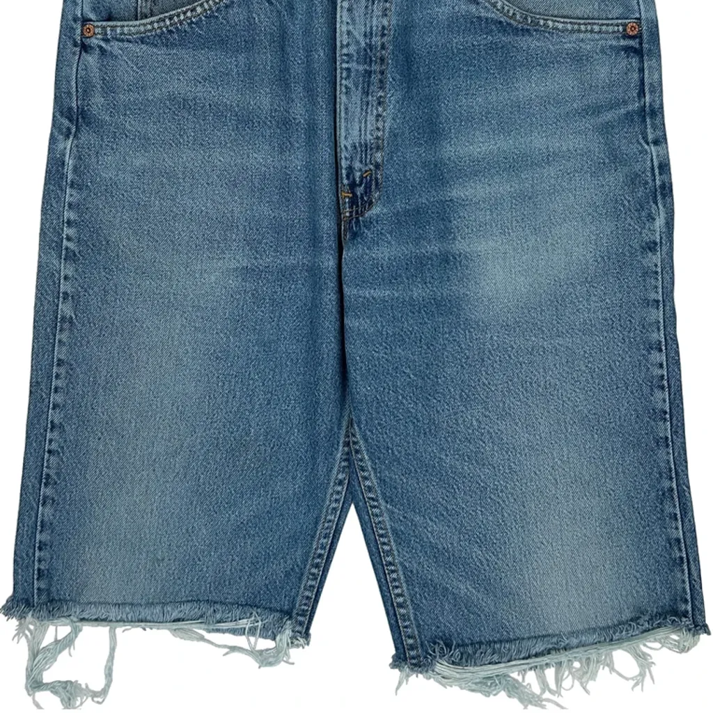 Levis Cut Off Denim Shorts - 34W 12L Blue Denim - Image 9