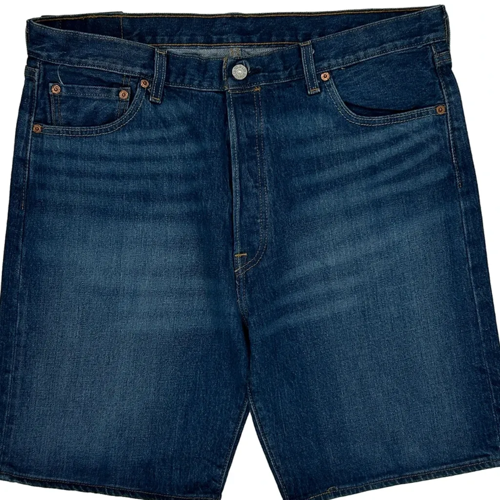 Levis Denim Shorts - 34W 10L Blue Denim - Image 10
