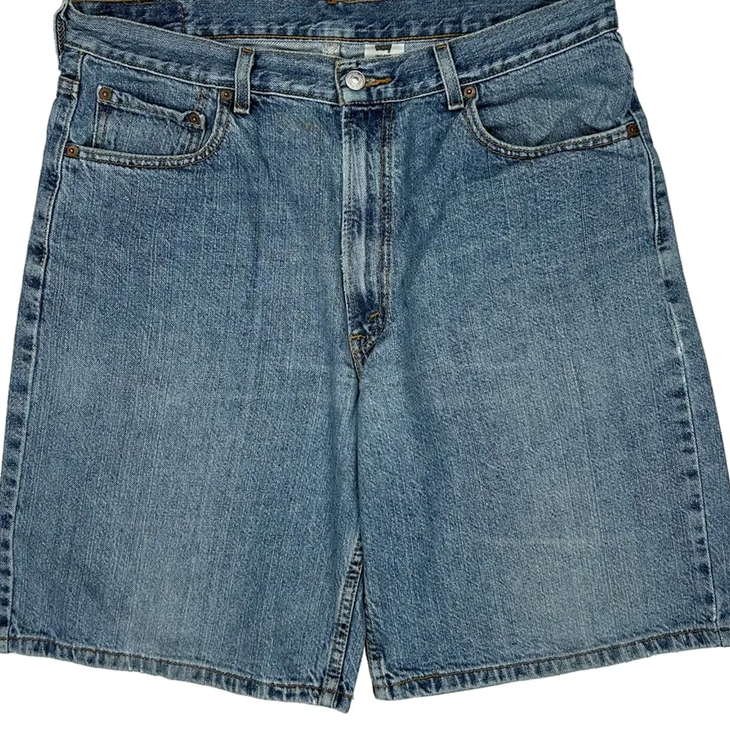 Levis 550 Denim Shorts - 35W 9L Blue Denim - Image 9
