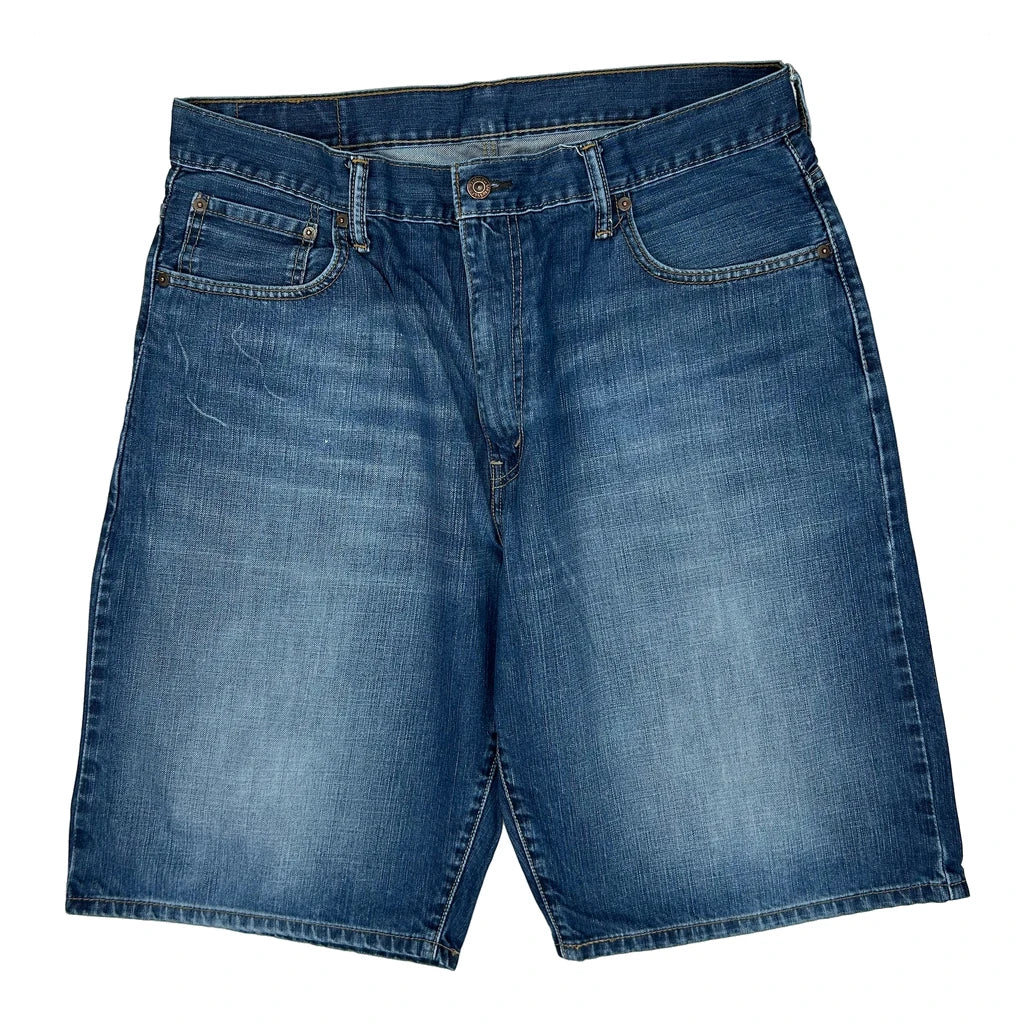 Levis Baggy Denim Shorts - 36W 11L Blue Denim - Image 2