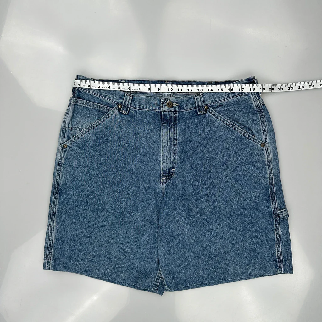 Levis Denim Shorts - 36W 9L Blue Denim - Image 3