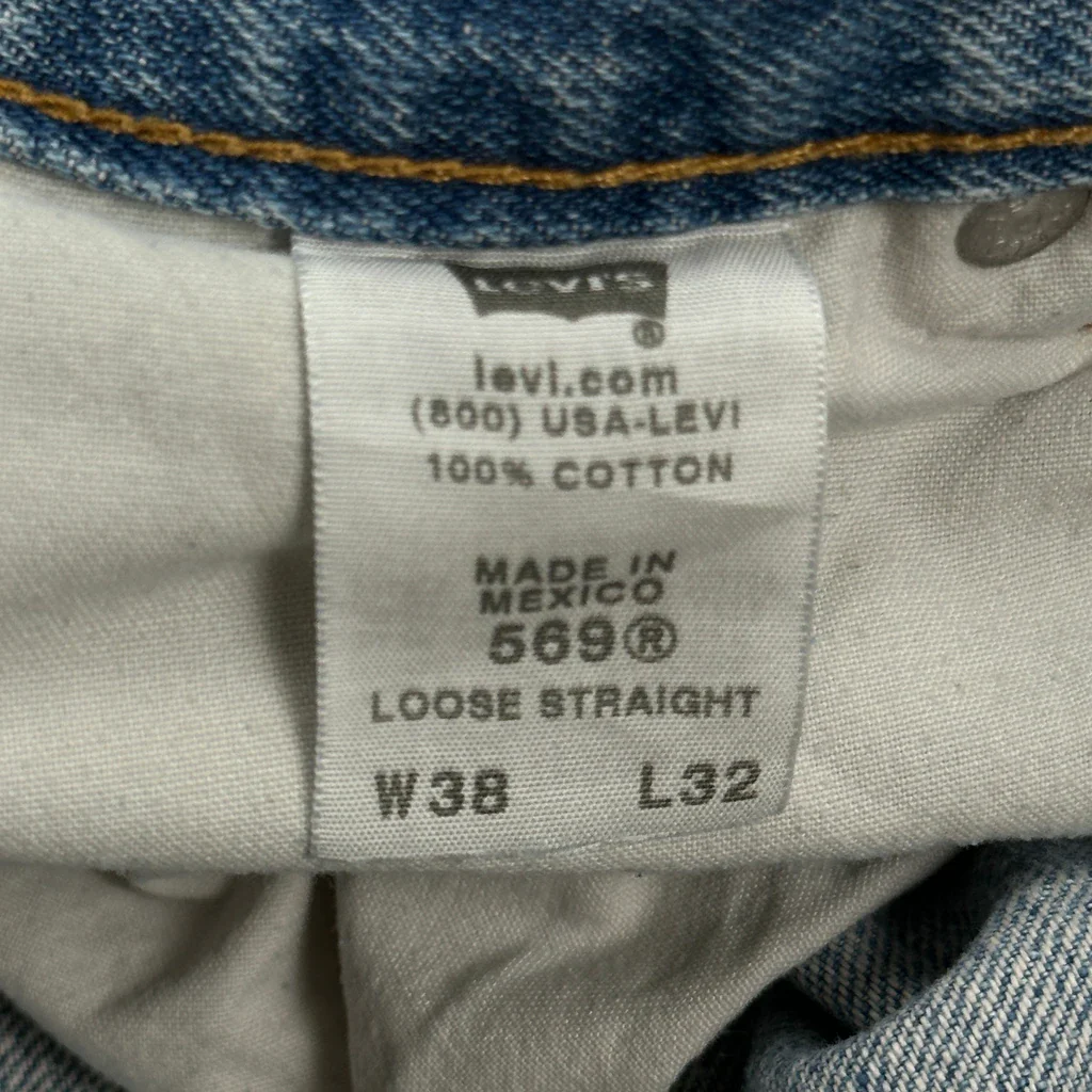 Levis Denim Shorts - 38W 11L Blue Cotton - Image 6