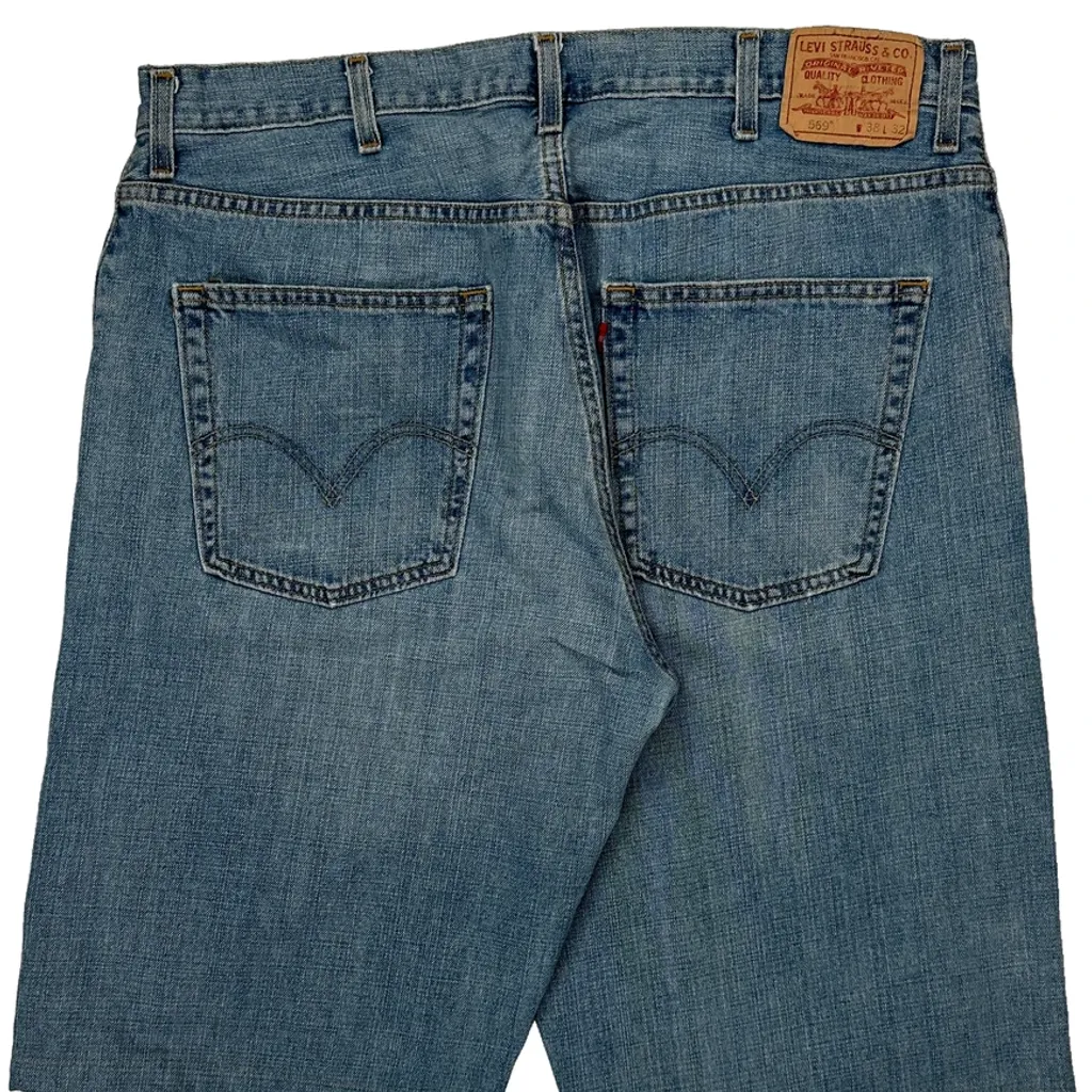 Levis Denim Shorts - 38W 11L Blue Cotton - Image 7