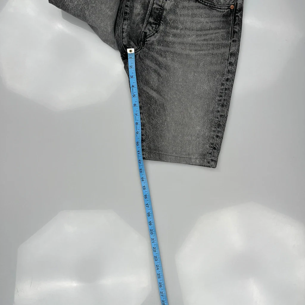 Levis Denim Shorts - 32W 10L Grey Cotton - Image 5