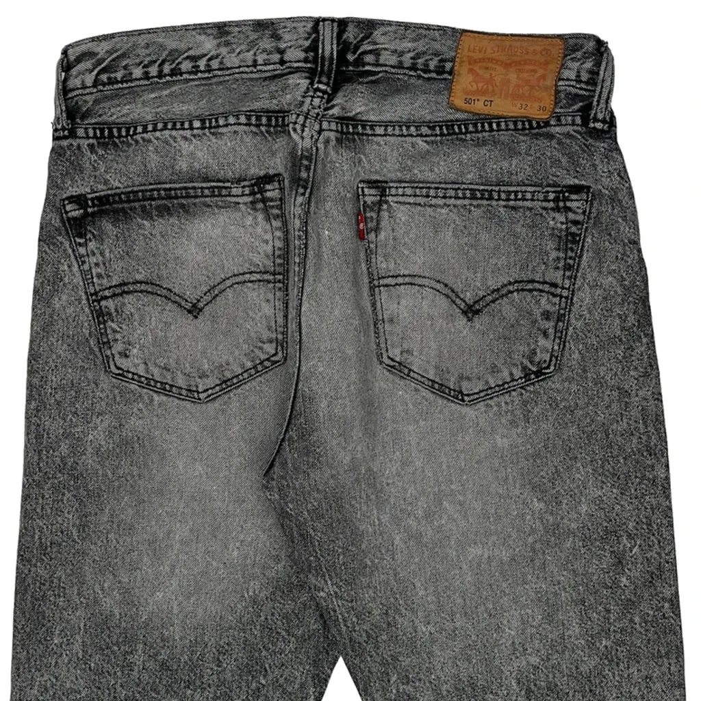 Levis Denim Shorts - 32W 10L Grey Cotton - Image 8