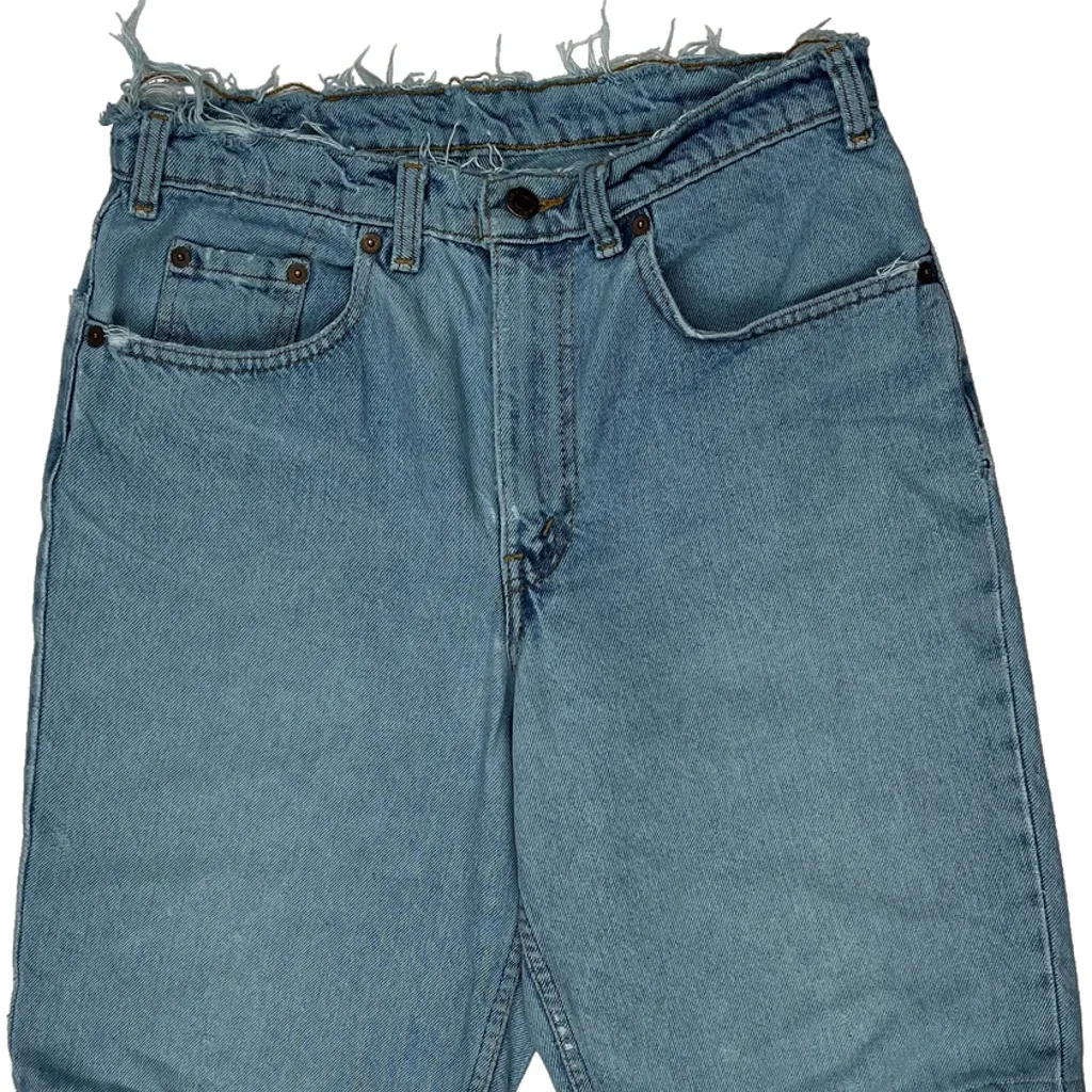 Levis Denim Shorts - 28W 10L Light Wash Denim - Image 9