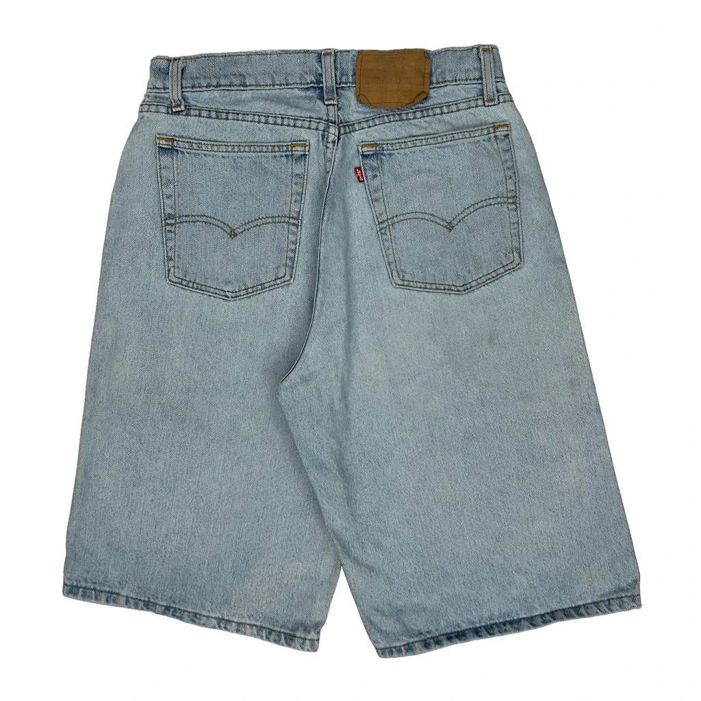 Levis Baggy Denim Shorts - 29W 11L Light Wash Denim