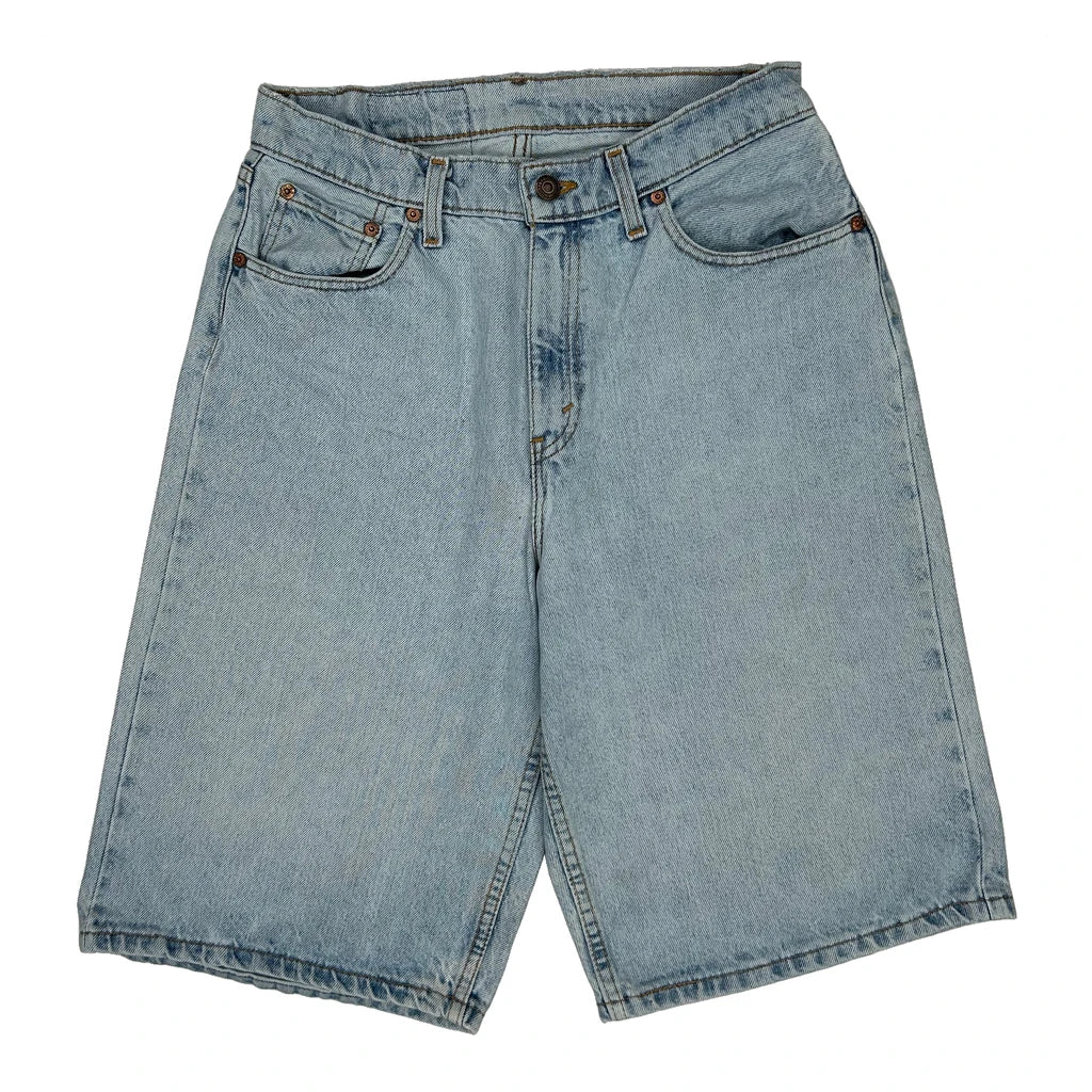 Levis Baggy Denim Shorts - 29W 11L Light Wash Denim - Image 2