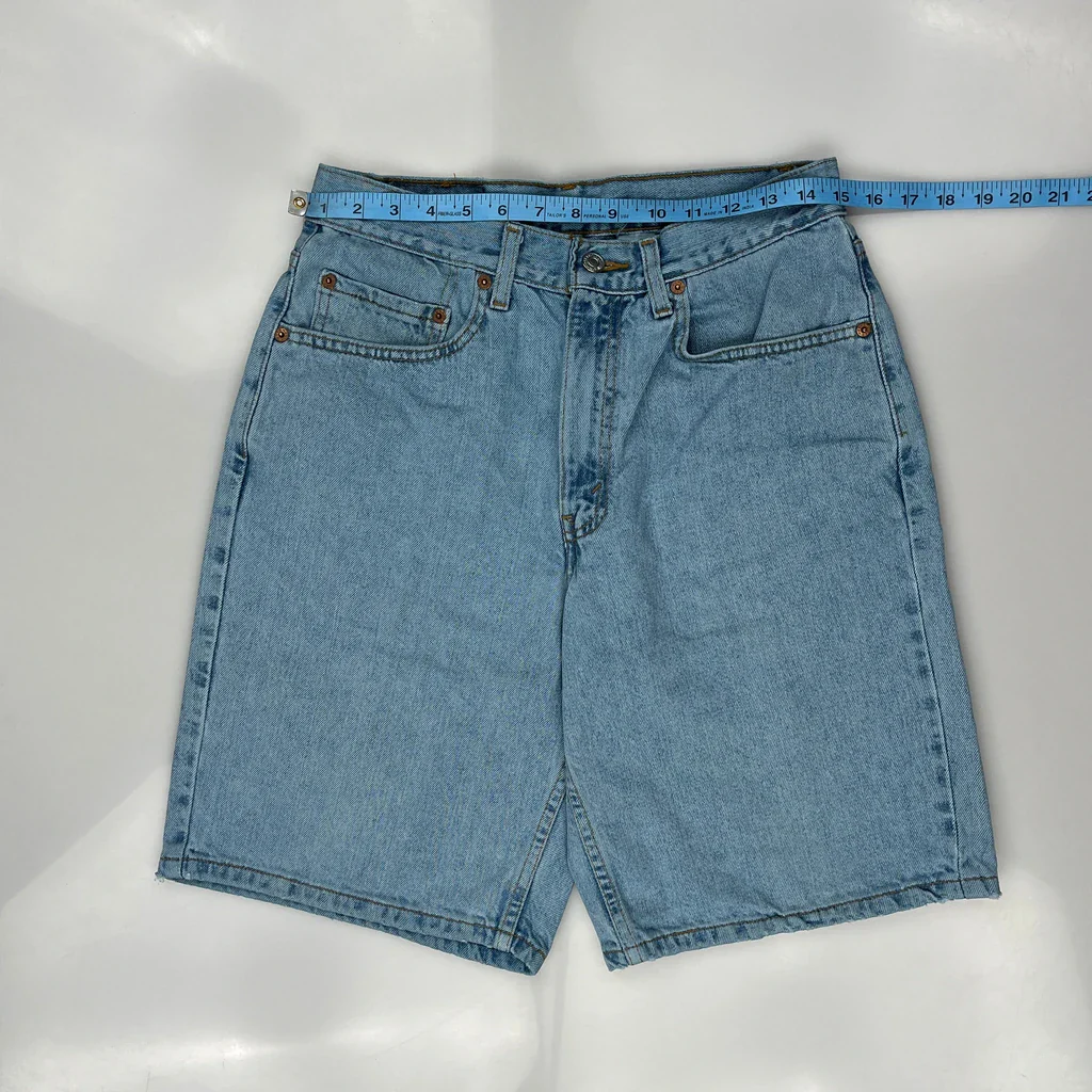 Levis Denim Shorts - 29W 10L Light Wash Denim - Image 3