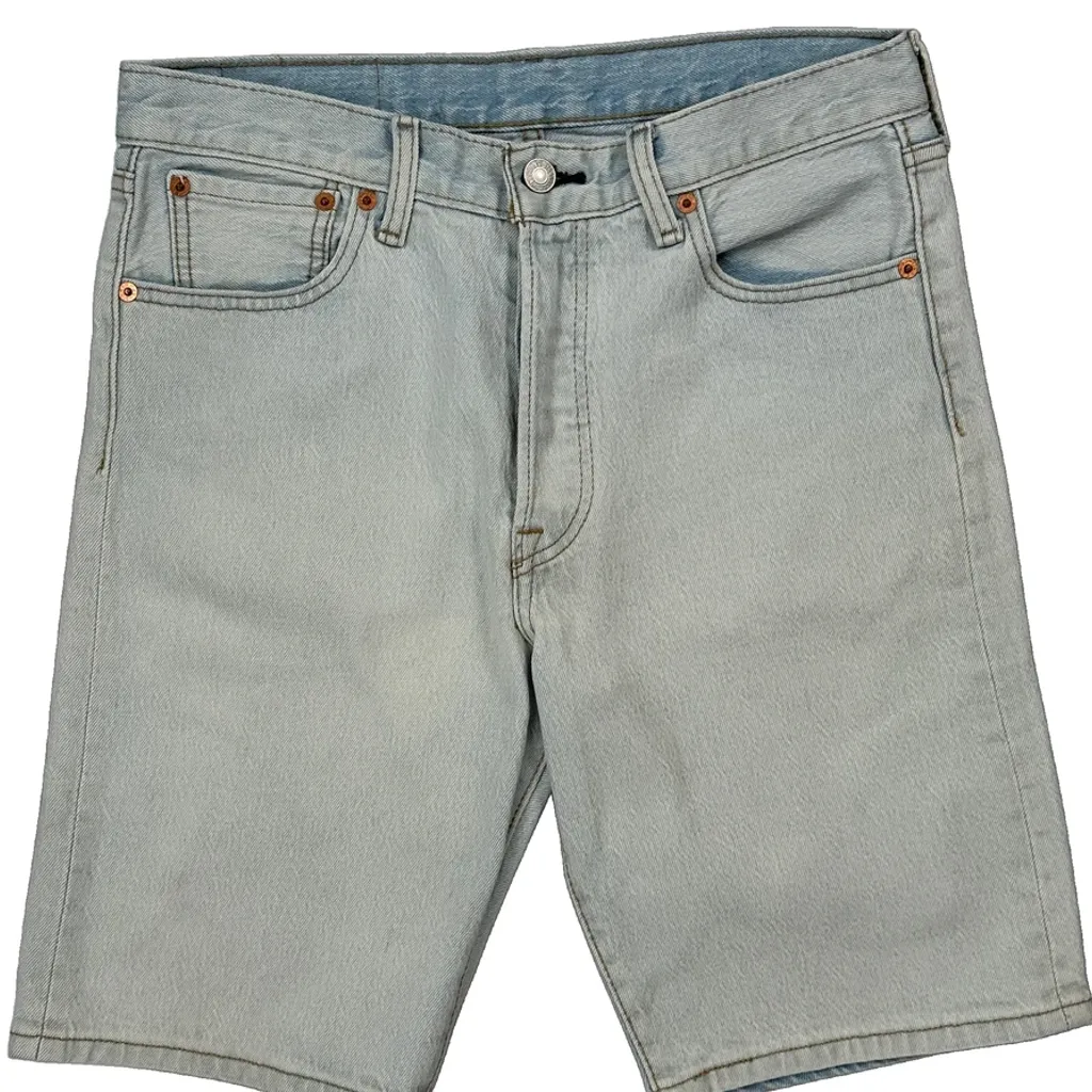 Levis Denim Shorts - 30W 10L Light Wash Cotton - Image 10