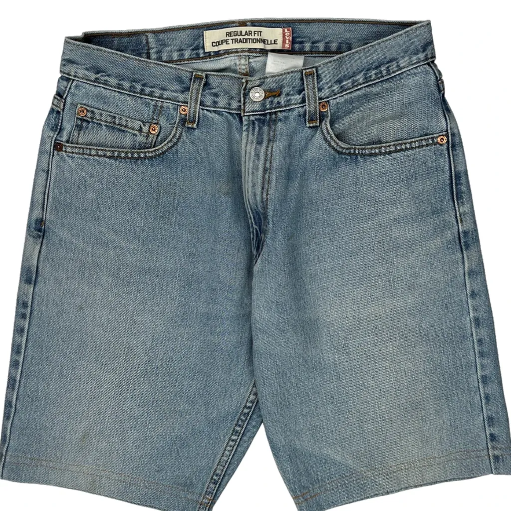 Levis Denim Shorts - 31W 10L Light Wash Denim - Image 10