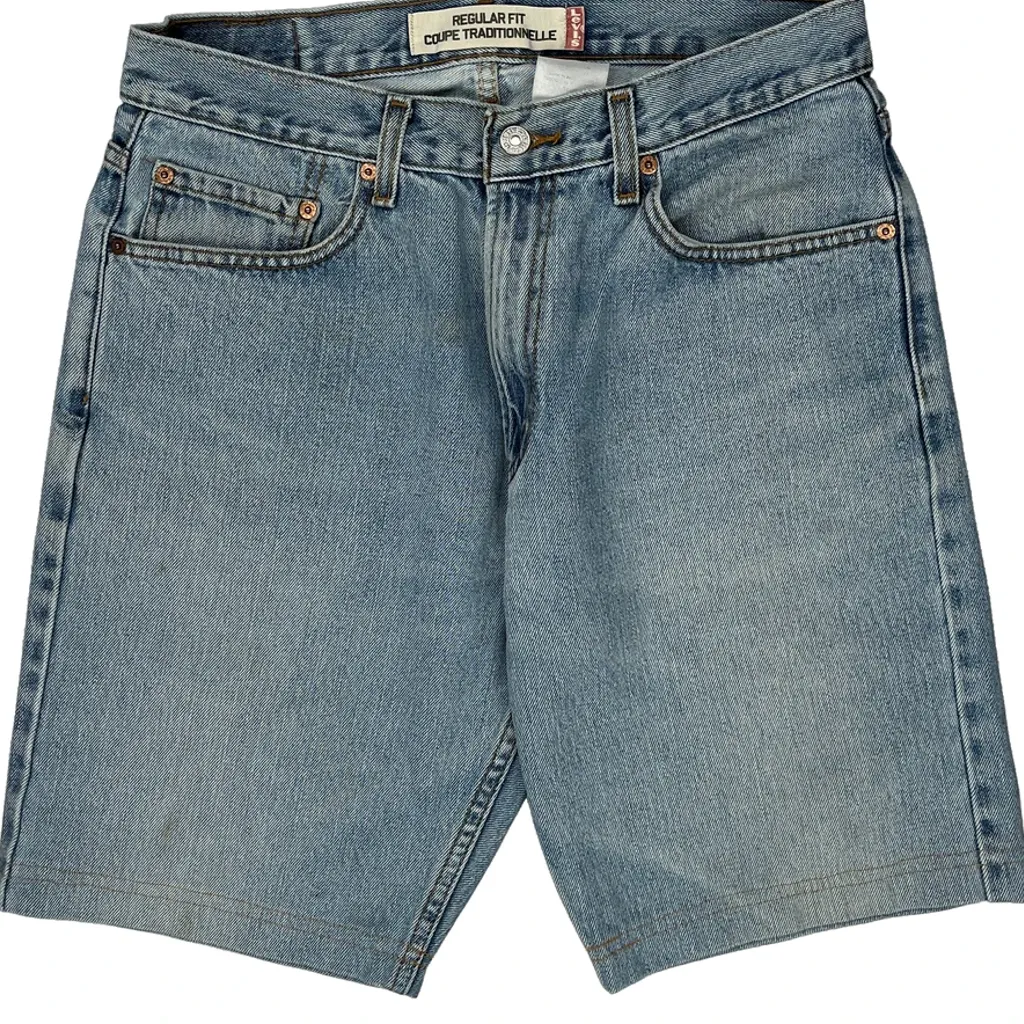 Levis Denim Shorts - 31W 10L Light Wash Denim - Image 9