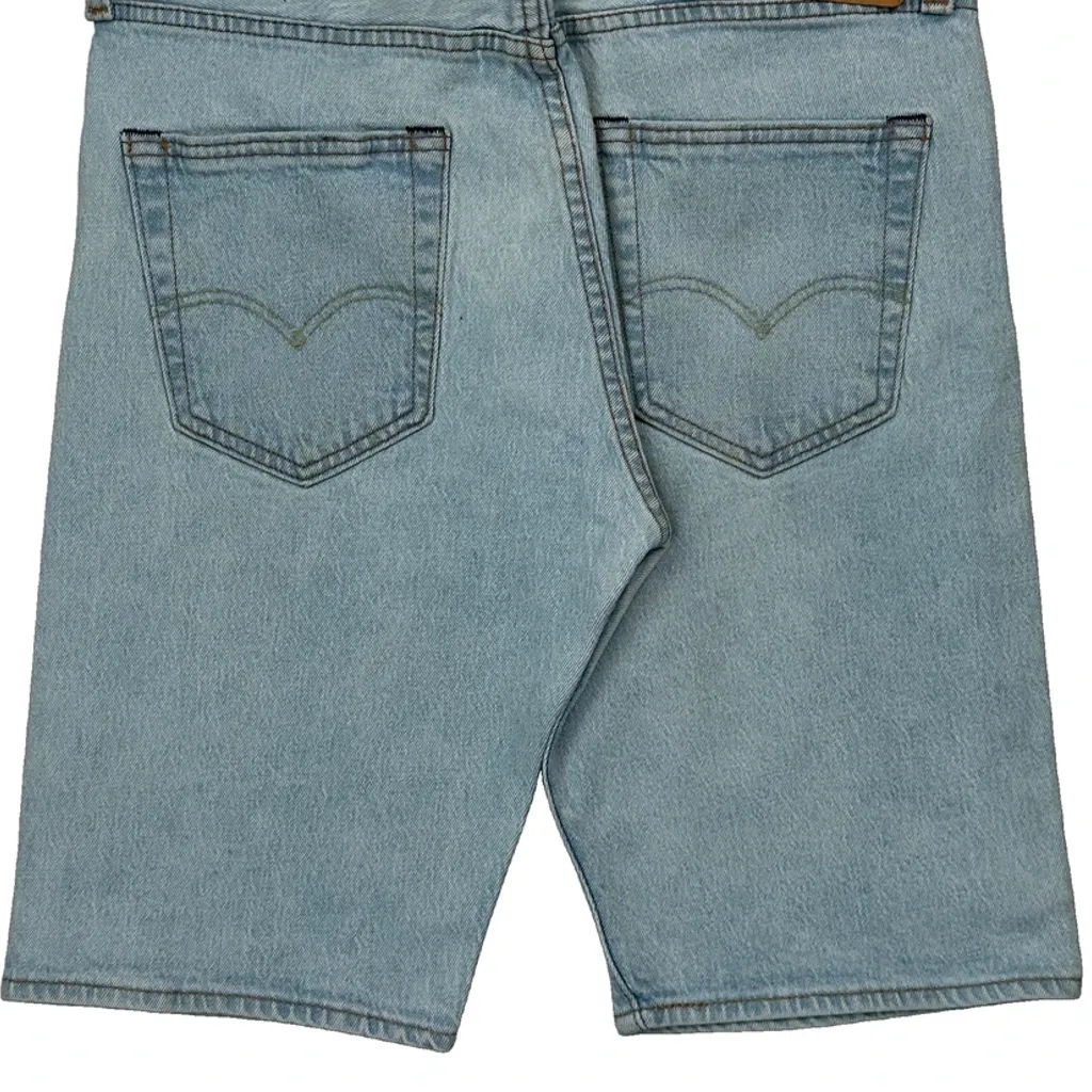 Levis Denim Shorts - 31W 10L Light Wash Denim - Image 8