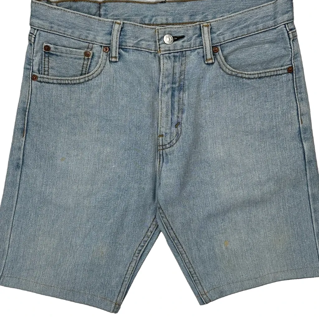 Levis Denim Shorts - 31W 10L Light Wash Denim - Image 9