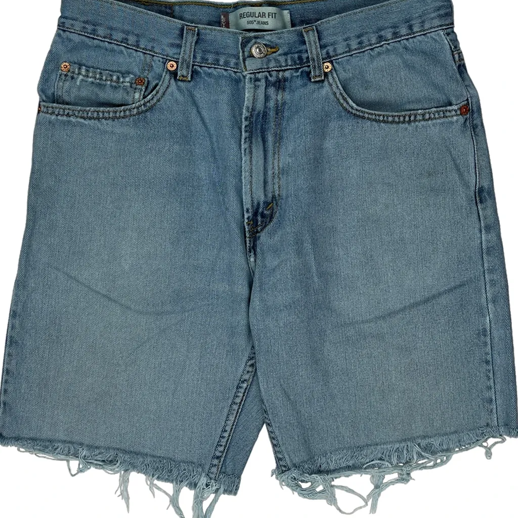 Levis Denim Shorts - 32W 10L Light Wash Cotton - Image 9