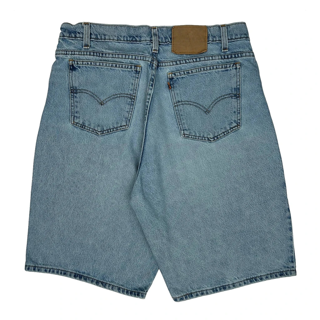 Levis Baggy Denim Shorts - 33W 9L Light Wash Denim