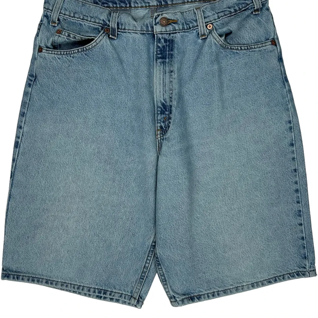 Levis Baggy Denim Shorts - 33W 9L Light Wash Denim - Image 9