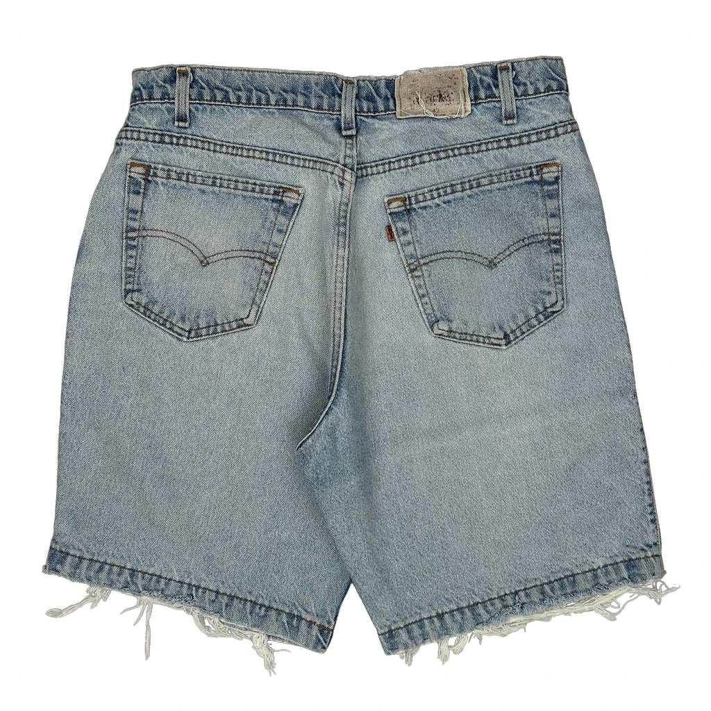 Levis Denim Shorts - 34W 10L Light Wash Denim