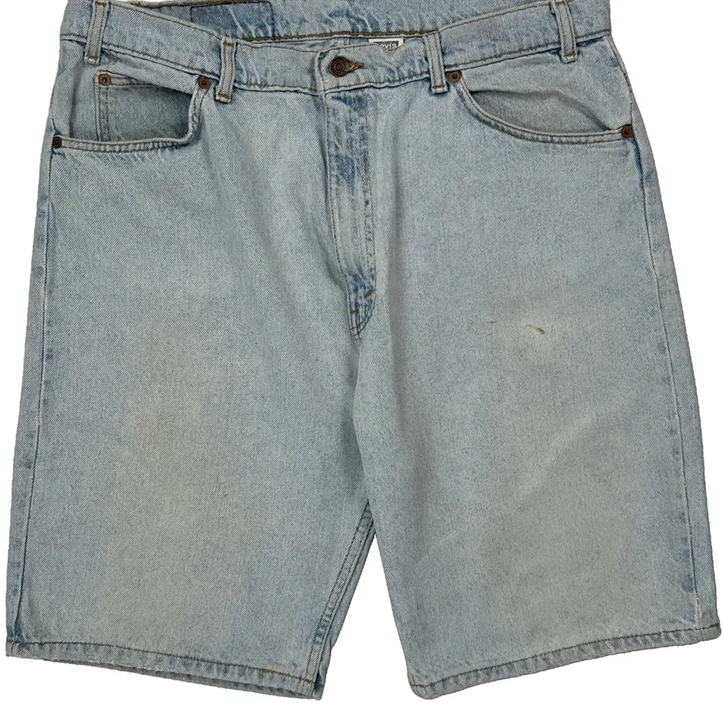 Levis Baggy Denim Shorts - 35W 9L Light Wash Cotton - Image 10