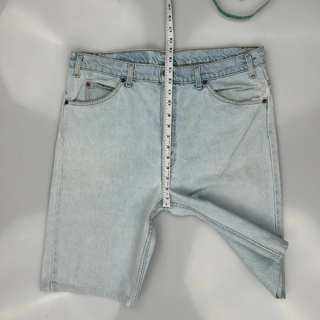 Levis Denim Shorts - 38W 10L Light Wash Denim - Image 4