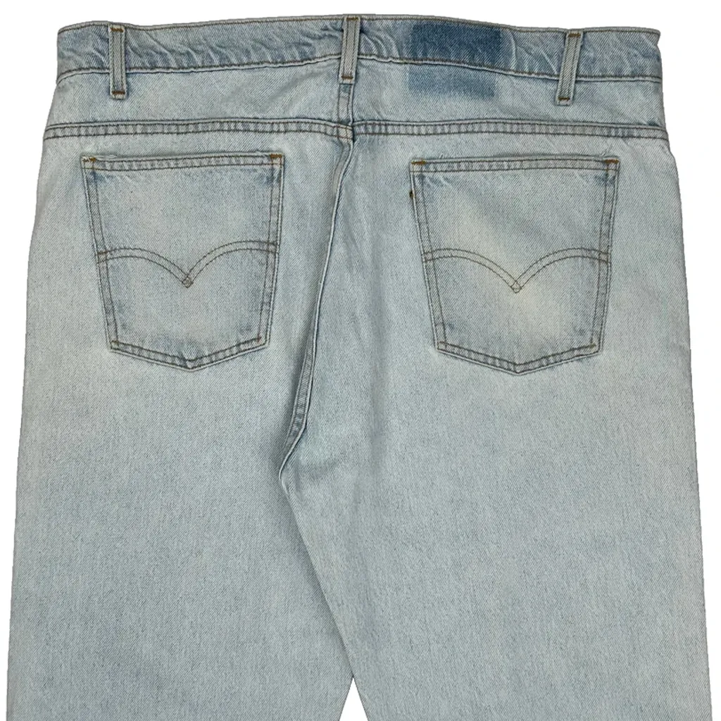 Levis Denim Shorts - 38W 10L Light Wash Denim - Image 6