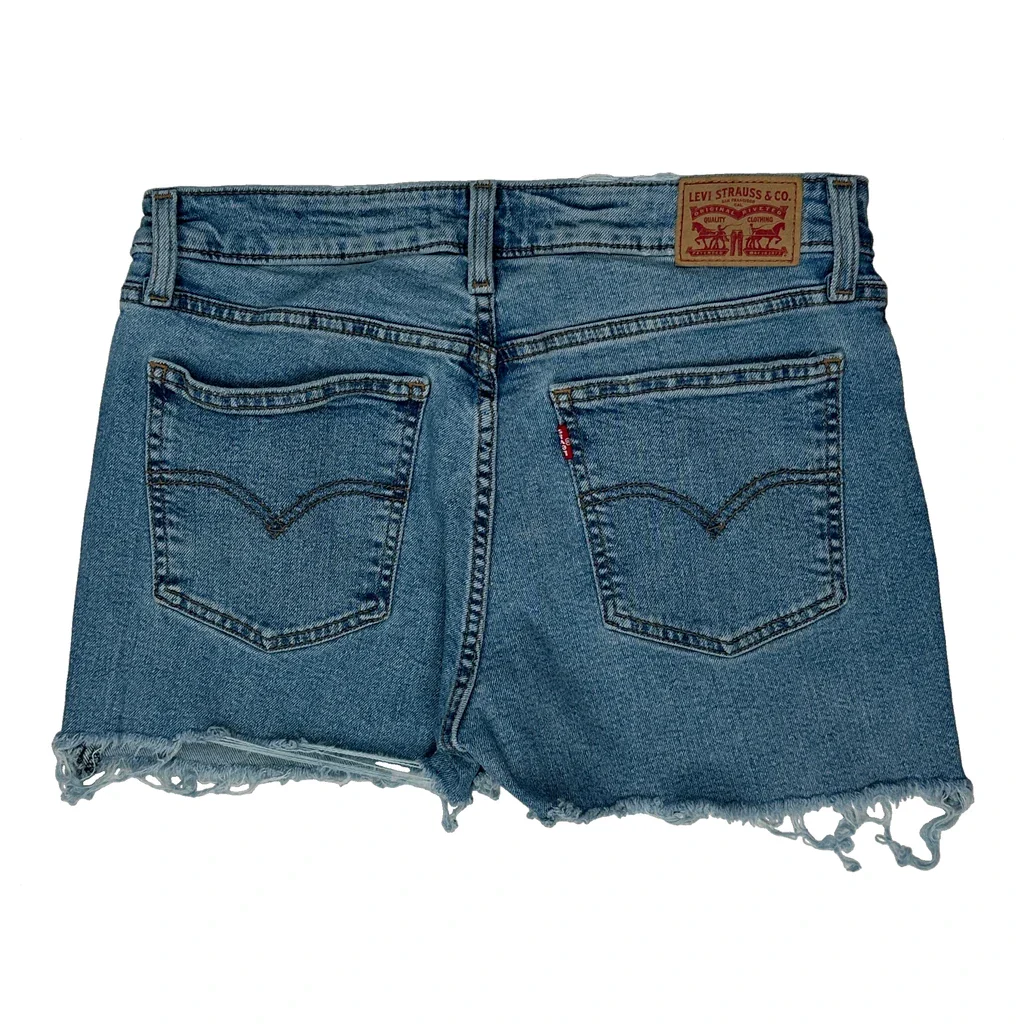 Levis Mini Denim Shorts - 31W UK 10 Blue Denim
