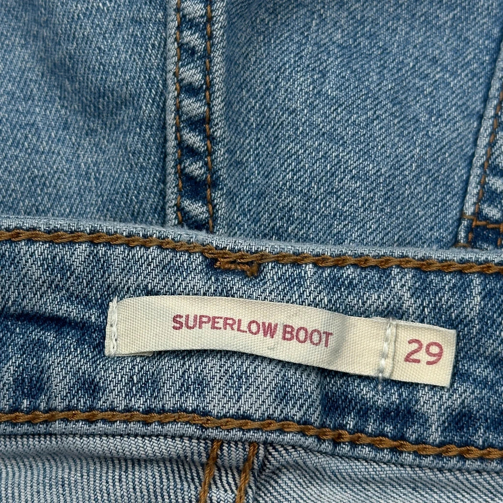 Levis Mini Denim Shorts - 31W UK 10 Blue Denim - Image 5