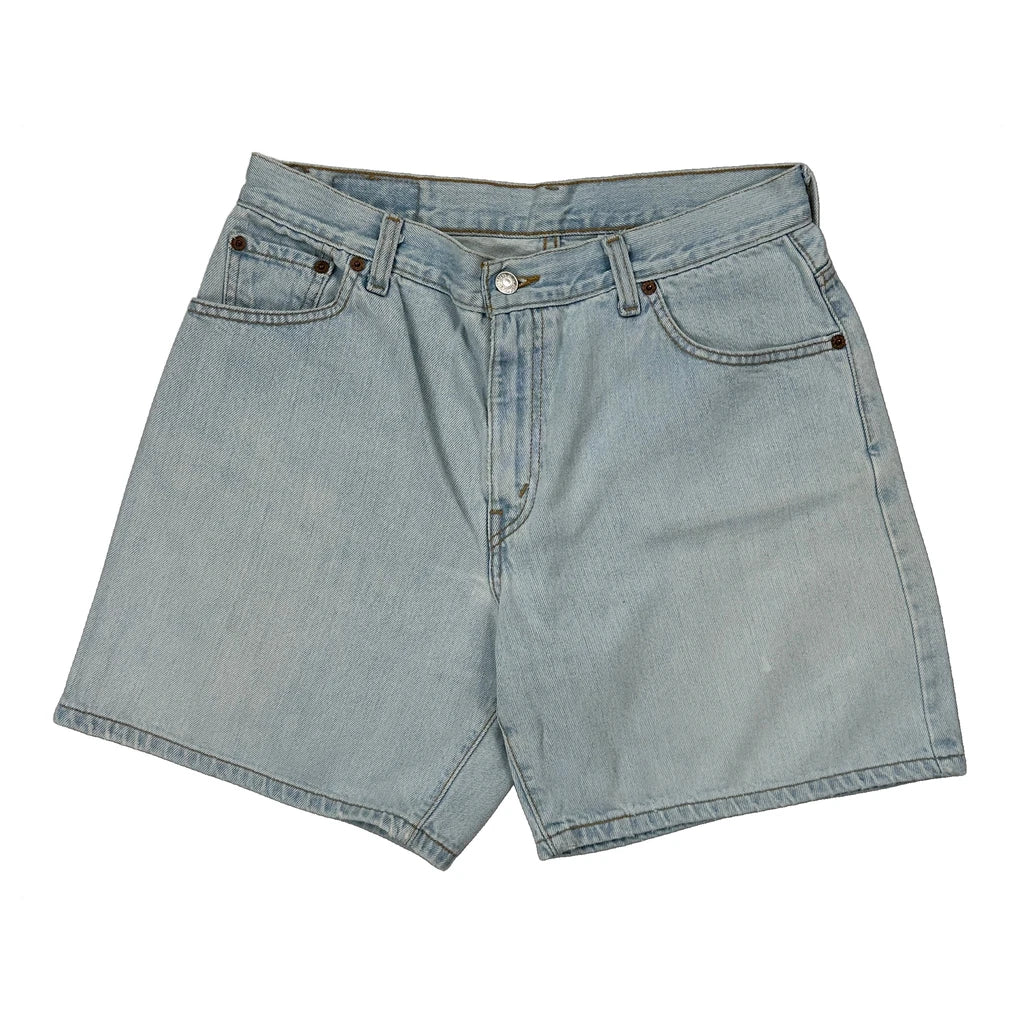 Levis Denim Shorts - 29W UK 12 Light Wash Cotton - Image 2
