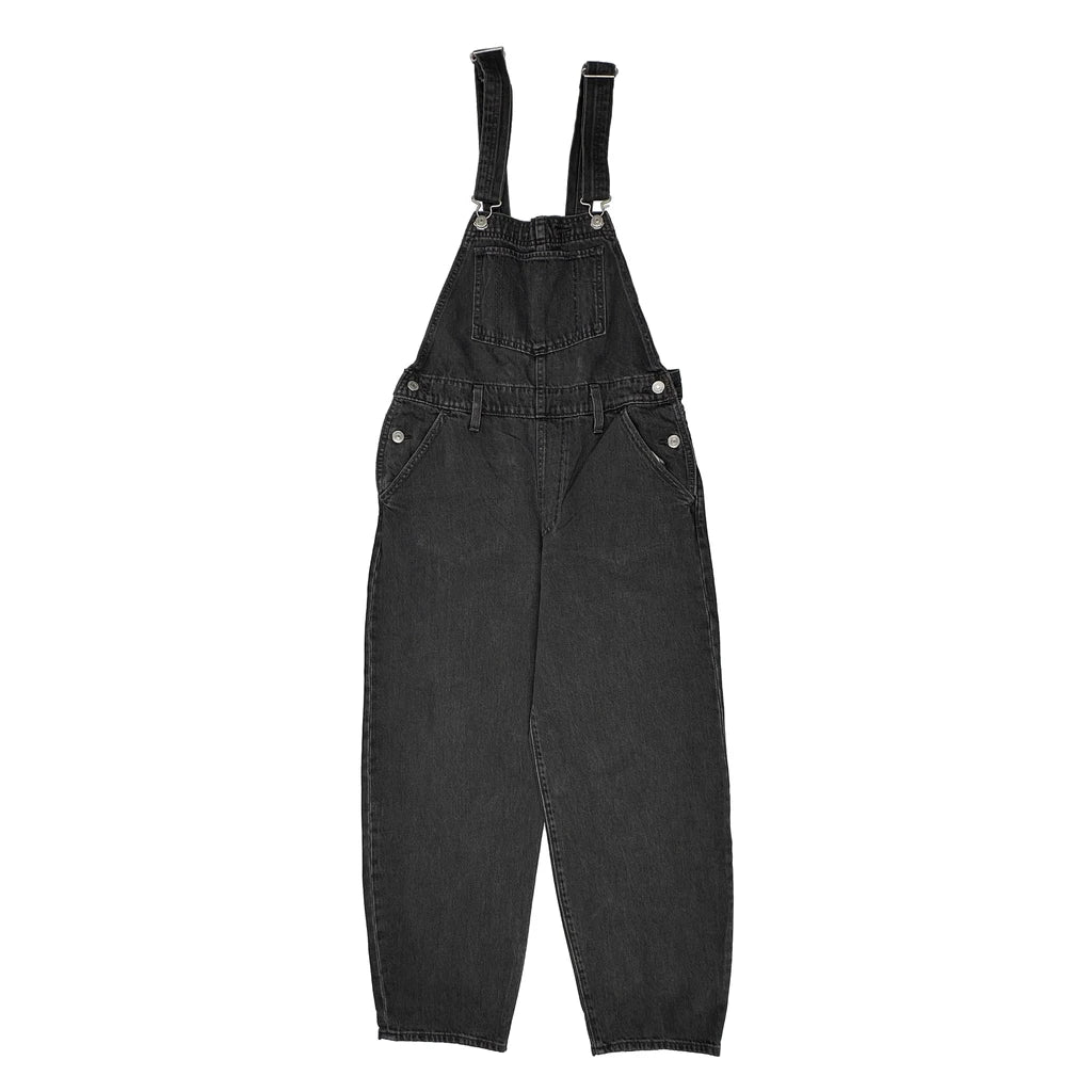 Levis Oversized Dungarees - Small Grey Denim - Image 2