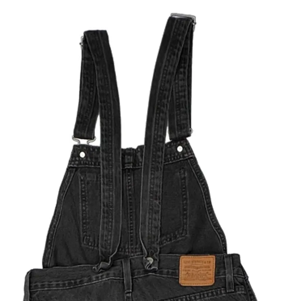 Levis Oversized Dungarees - Small Grey Denim - Image 5
