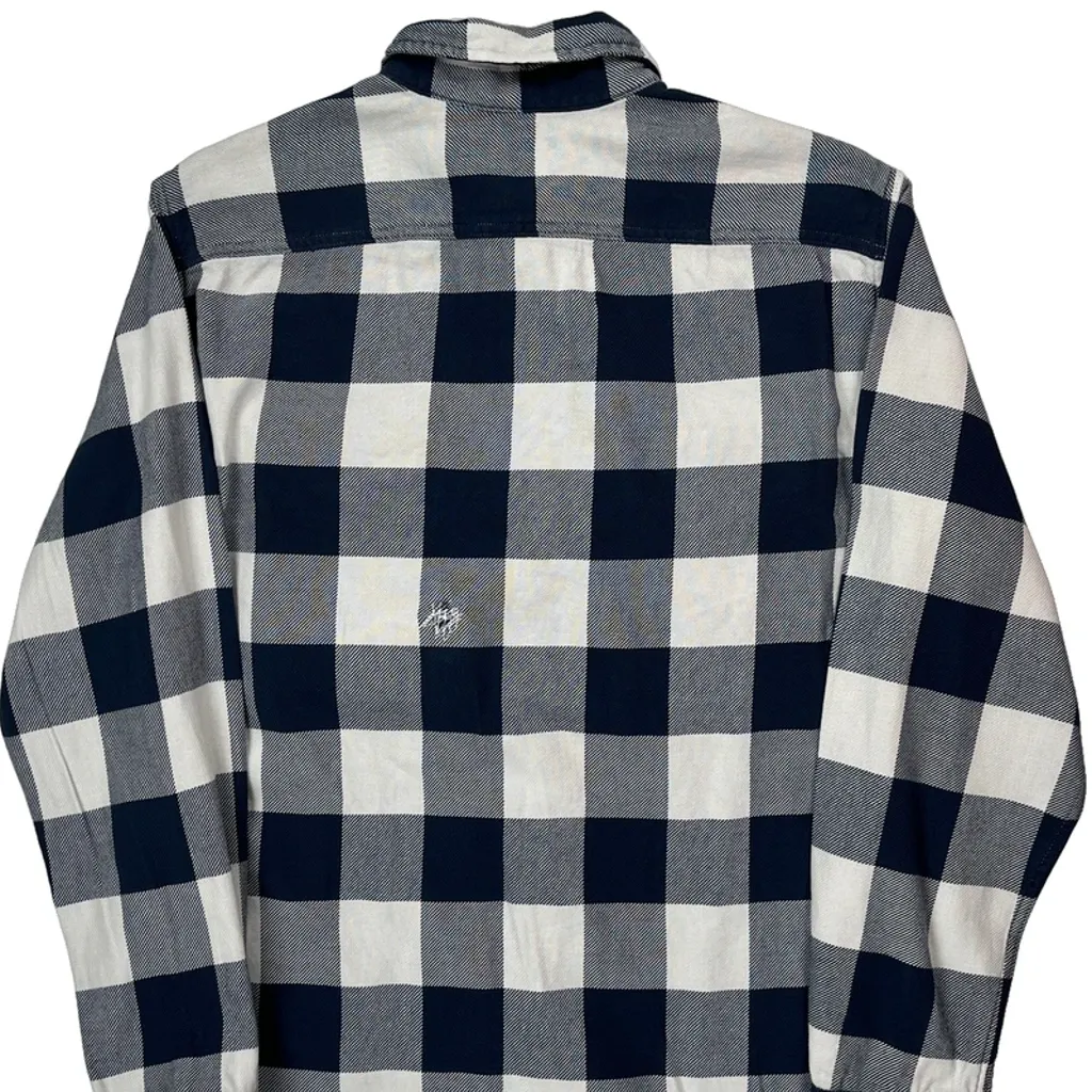 Levis Checked Flannel Shirt - Large Black & White Cotton - Image 7