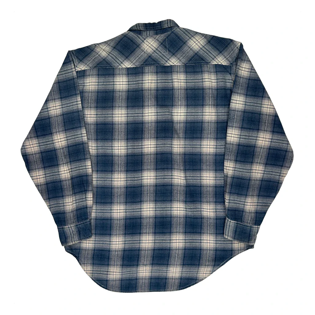 Levis Checked Flannel Shirt - Large Blue Cotton - Image 2