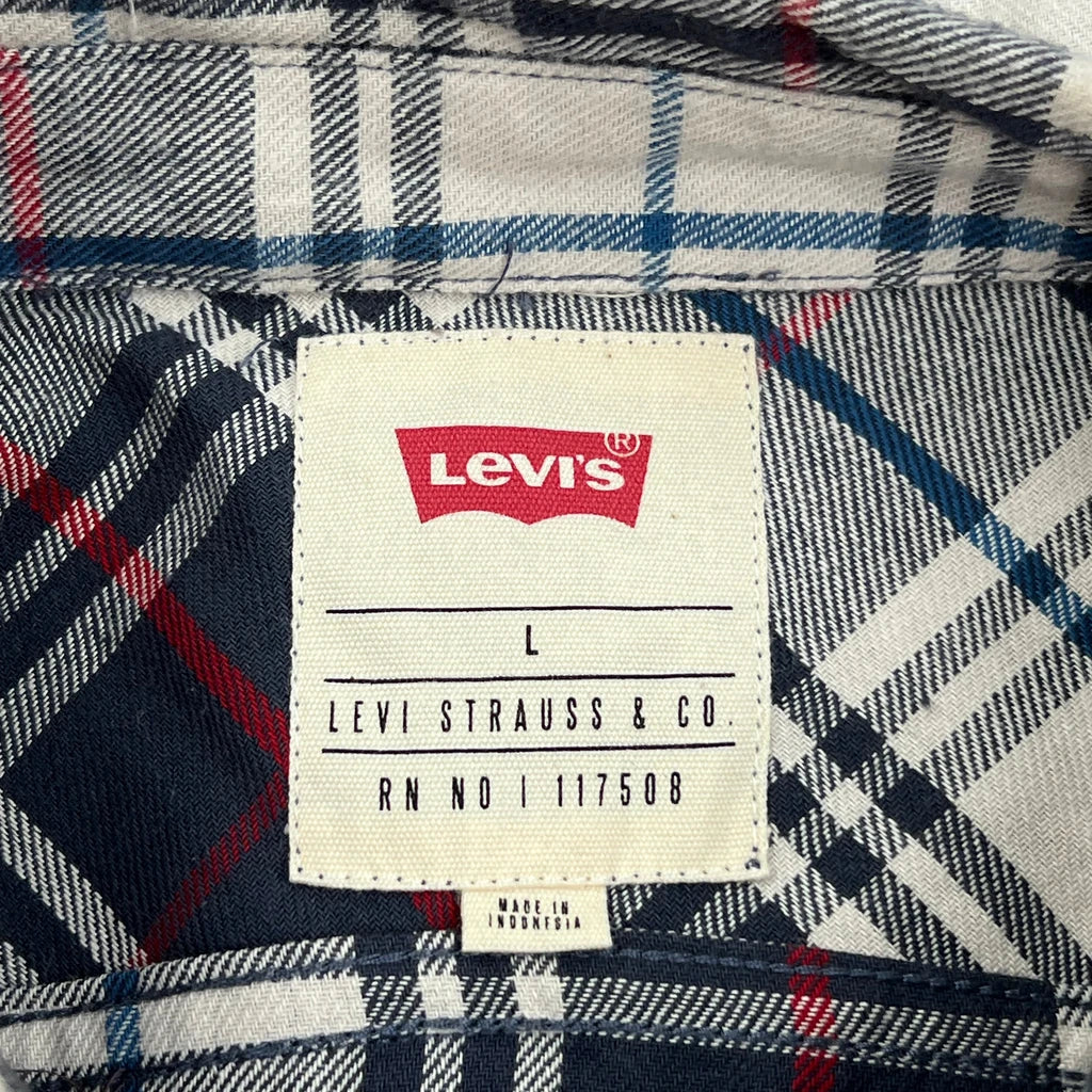 Levis Checked Flannel Shirt - Large Multicoloured Cotton - Image 3