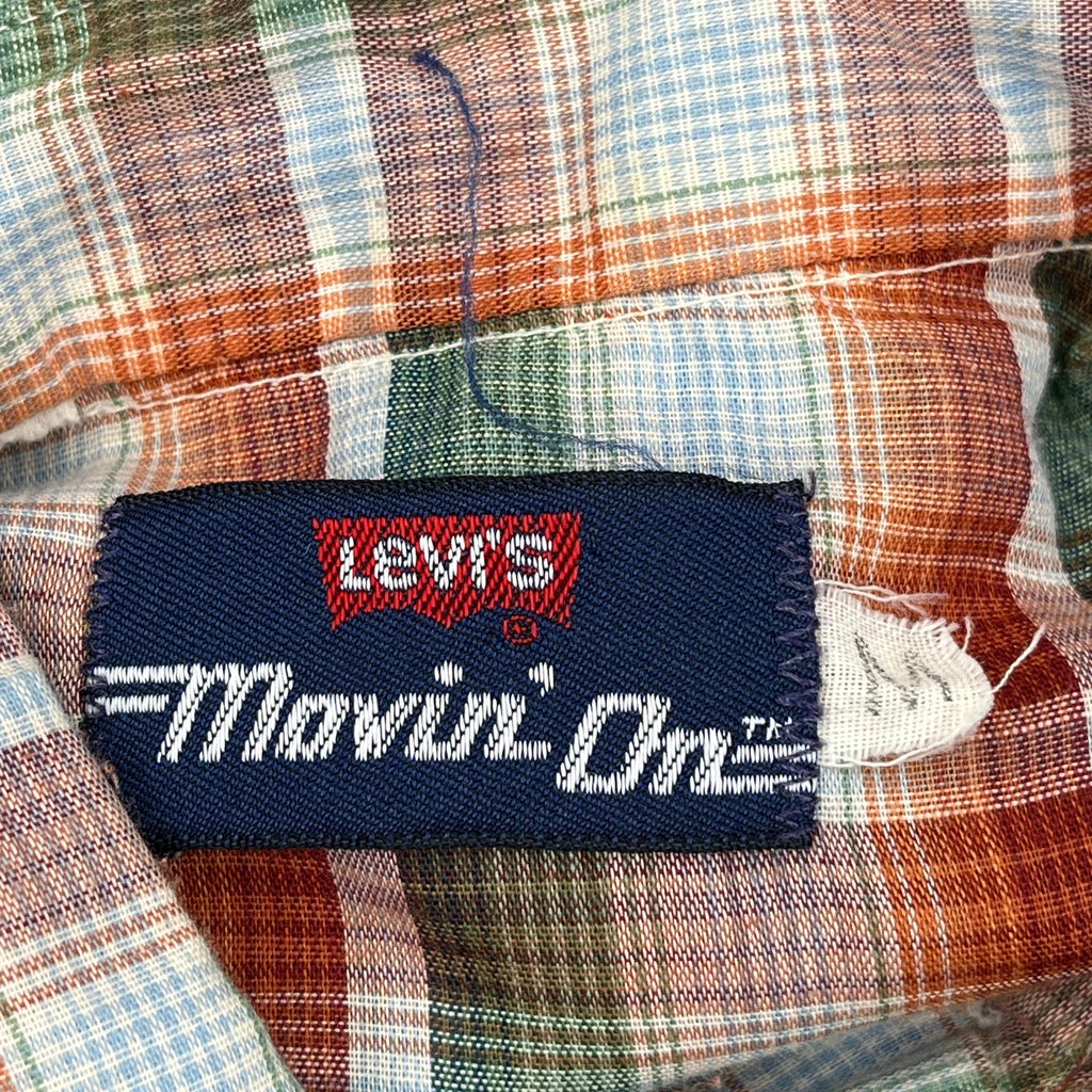 Levis Checked Flannel Shirt - Medium Multicoloured Cotton - Image 3