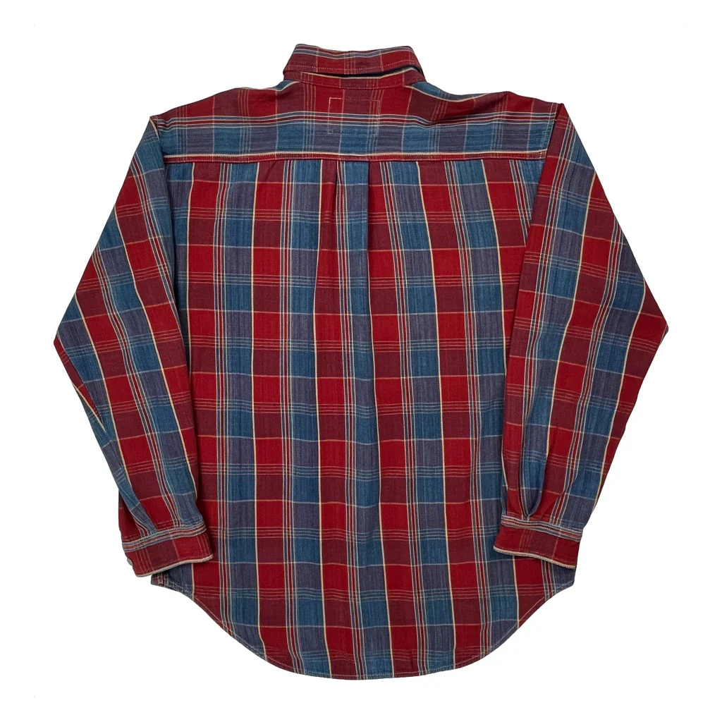 Levis Checked Flannel Shirt - Large Red Cotton - Image 2