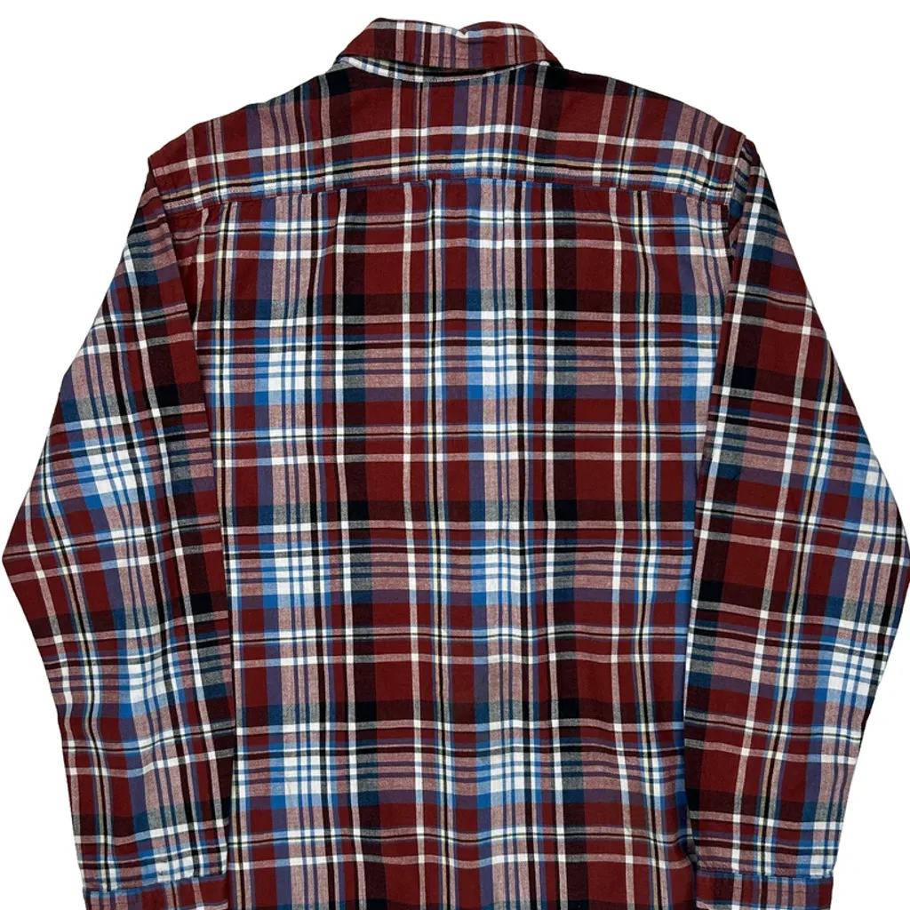 Levis Checked Flannel Shirt - Large Red Cotton - Image 7