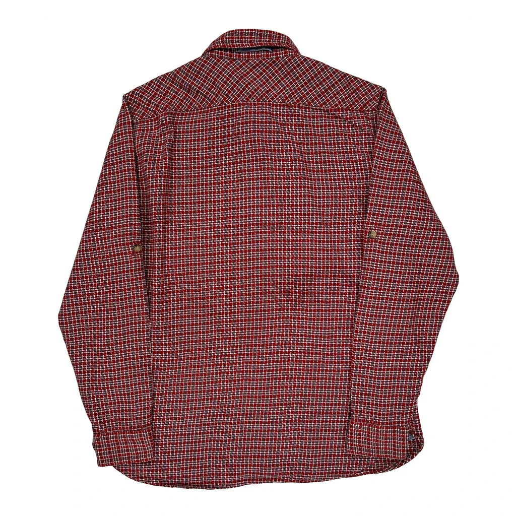 Levis Checked Flannel Shirt - Medium Red Cotton - Image 2