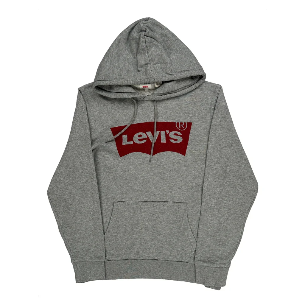 Levis Hoodie - Large Grey Cotton Blend