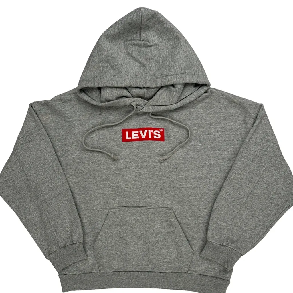 Levis Hoodie - Small Grey Cotton - Image 4