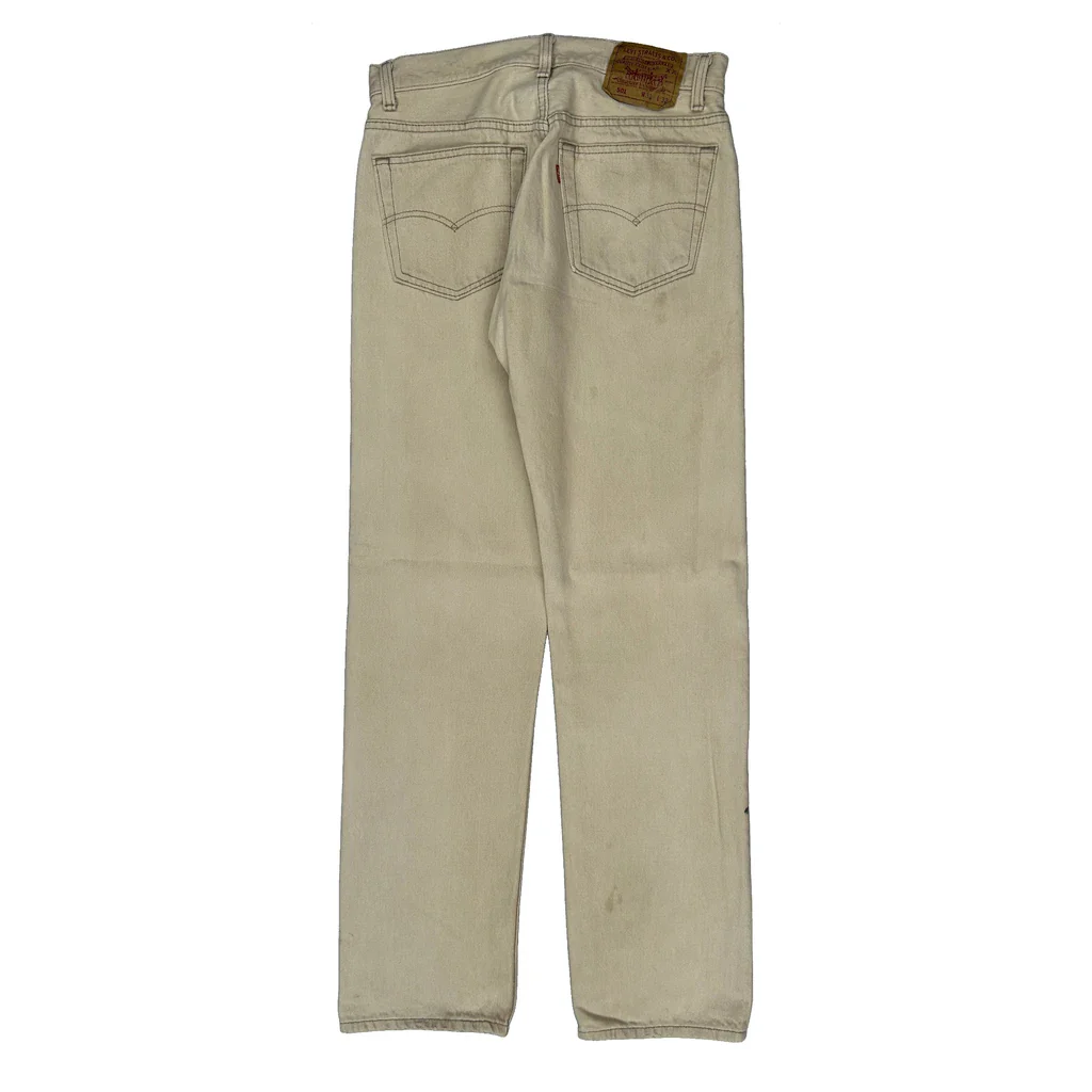 Levis Jeans - 30W 31L Beige Cotton