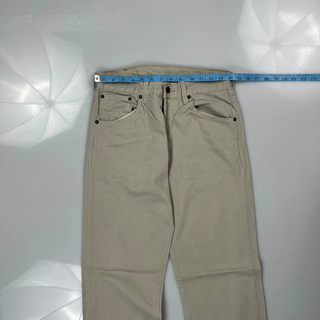 Levis Jeans - 32W 31L Beige Cotton - Image 3