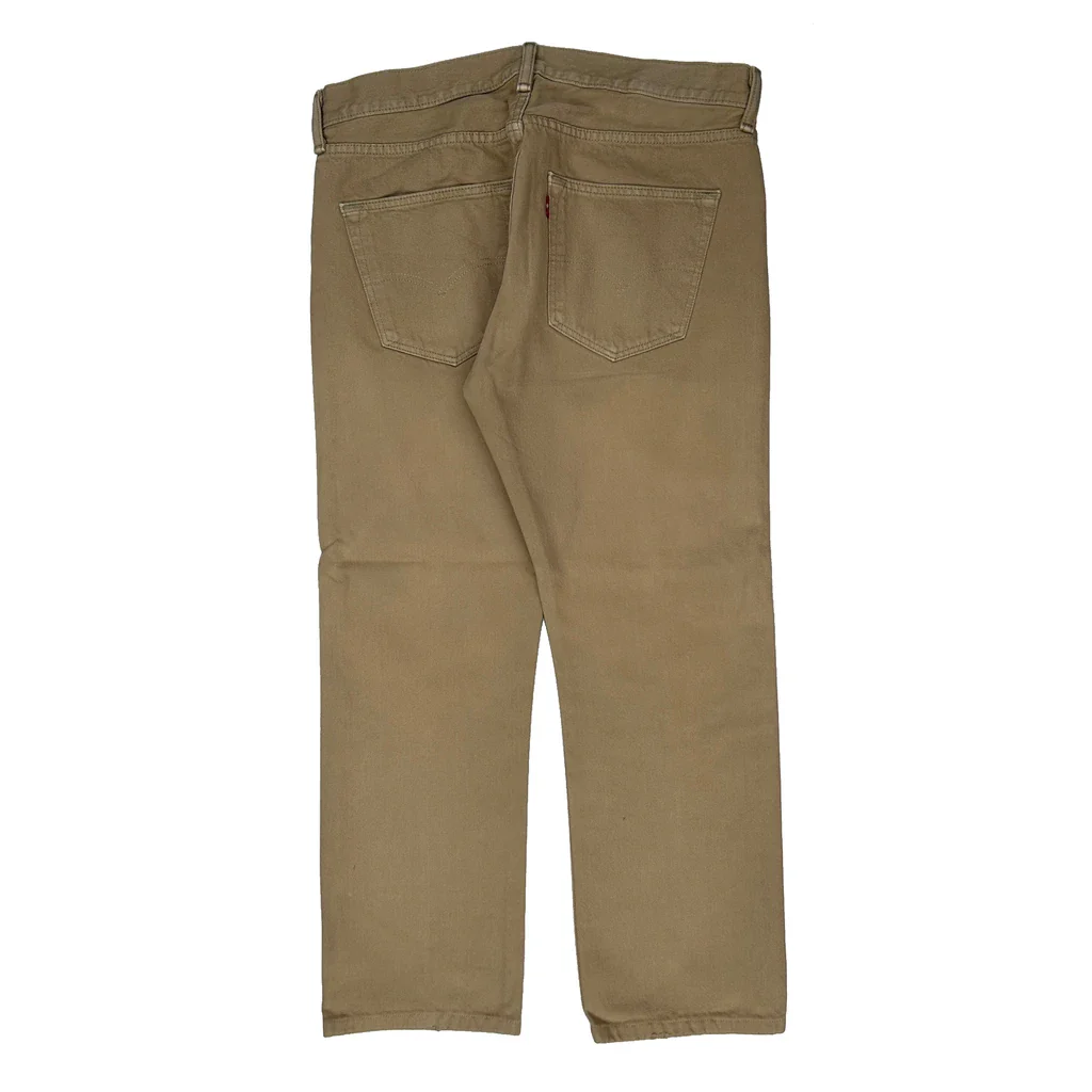 Levis Jeans - 33W 27L Beige Cotton