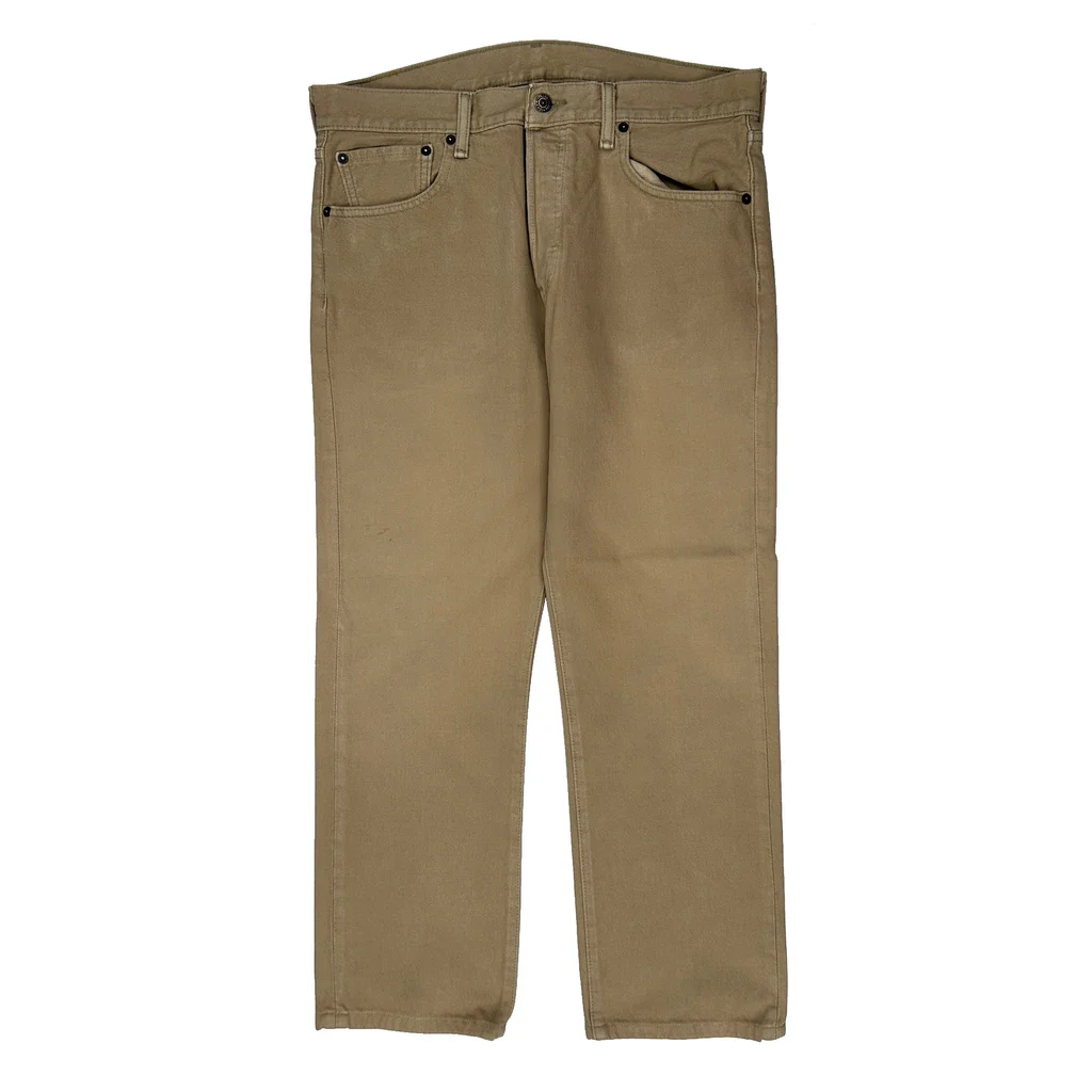Levis Jeans - 33W 27L Beige Cotton - Image 2