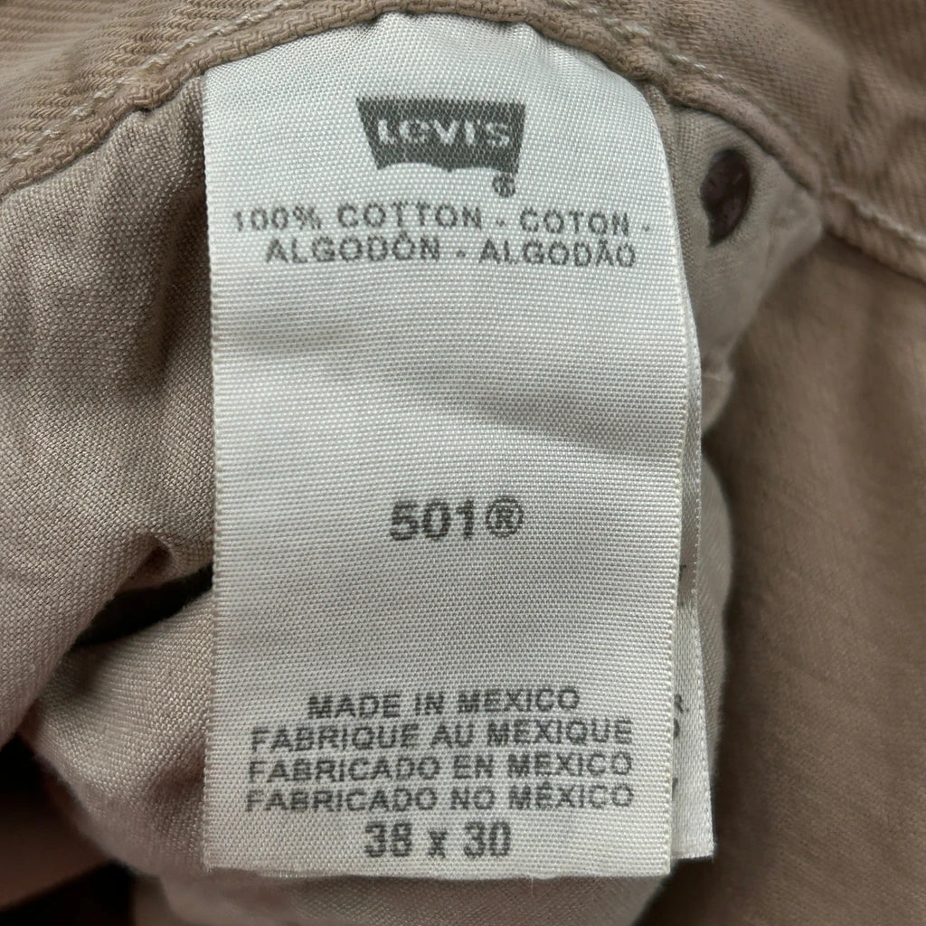 Levis Jeans - 36W 30L Beige Cotton - Image 6